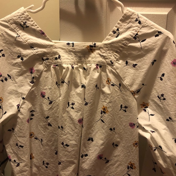 MADEWELL FLORAL bell sleeve peasant blouse - Picture 7 of 7